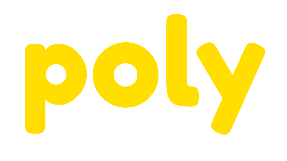 Marca Poly simples amarelo trans
