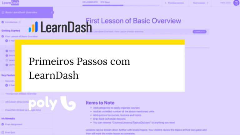 Primeiros Passos com LearnDash