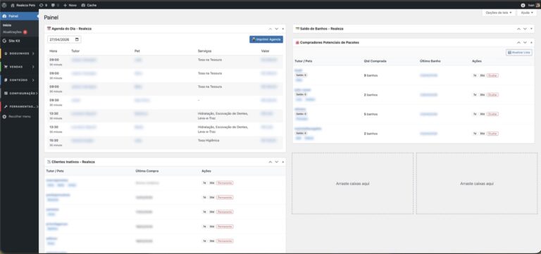 Máquina de vendas operacionais em um dashboard com IA